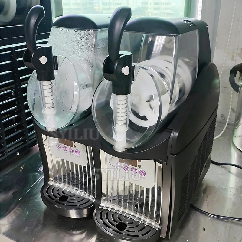 Slushy Machine - เครื่องทำสลัชเชอร์เชิงพาณิชย์ขนาด 1/2 แกลลอน เครื่องทำเครื่องดื่มแช่แข็ง เครื่องจ่ายน้ำผลไม้ สมูทตี้