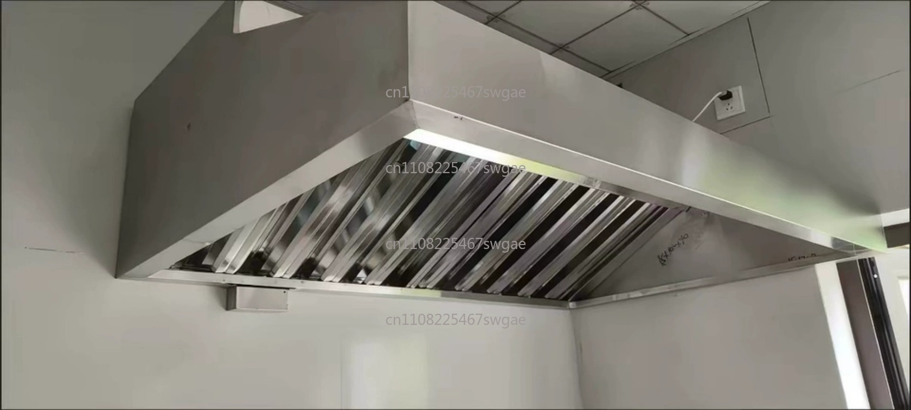 Commercial Kitchen Range Hood - เครื่องดูดควันครัวเหล็กกล้ากำลังสูง สำหรับร้านอาหาร โรงแรม 220V เครื่องดูดควันเชิงพาณิชย์ สแตนเลส