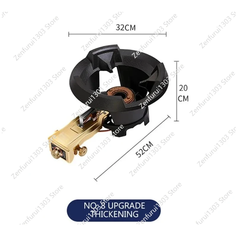 Commercial Kitchen Burner - เตาแก๊สเชิงพาณิชย์แบบแรงไฟสูง เตาแก๊สเดี่ยว เตาสำหรับกระทะ ประหยัดพลังงาน เตาแก๊สครัว