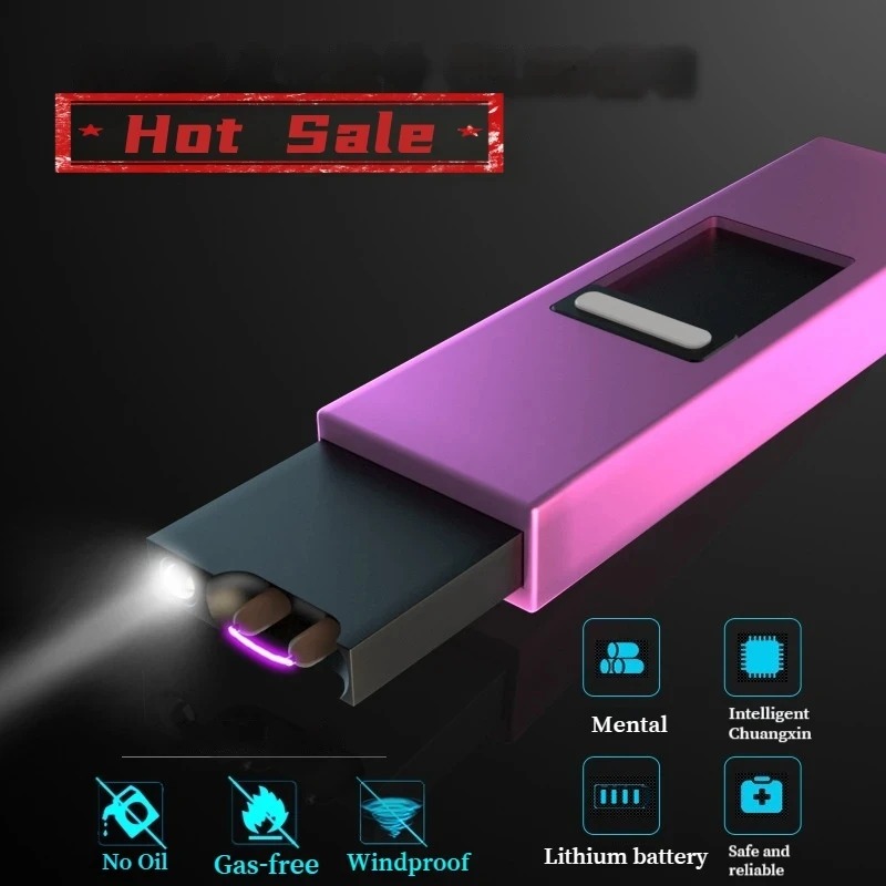 Commercial Kitchen Burner - ไฟแช็คอิเล็กทรอนิกส์แบบพกพา ใช้ได้กับไฟแช็คแบบพัลส์อาร์ค ทนลม พร้อมไฟ LED แสดงสถานะพลังงาน