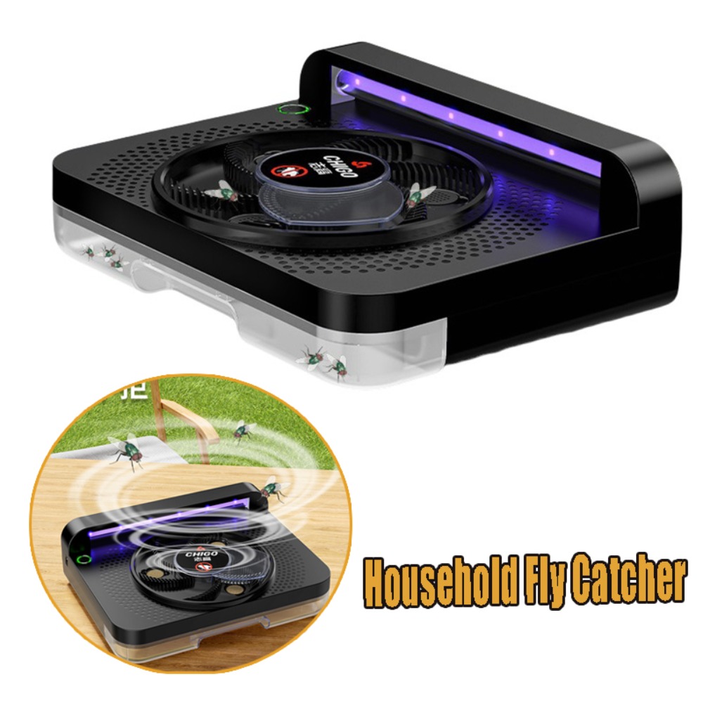 Commercial Kitchen Fly Zapper - เครื่องดักจับแมลงวันอัตโนมัติสำหรับบ้าน ครัว และเชิงพาณิชย์ เครื่องกำจัดแมลงวัน ดักจับด้วยแสงสีฟ้า ไล่แมลงวันผลไม้