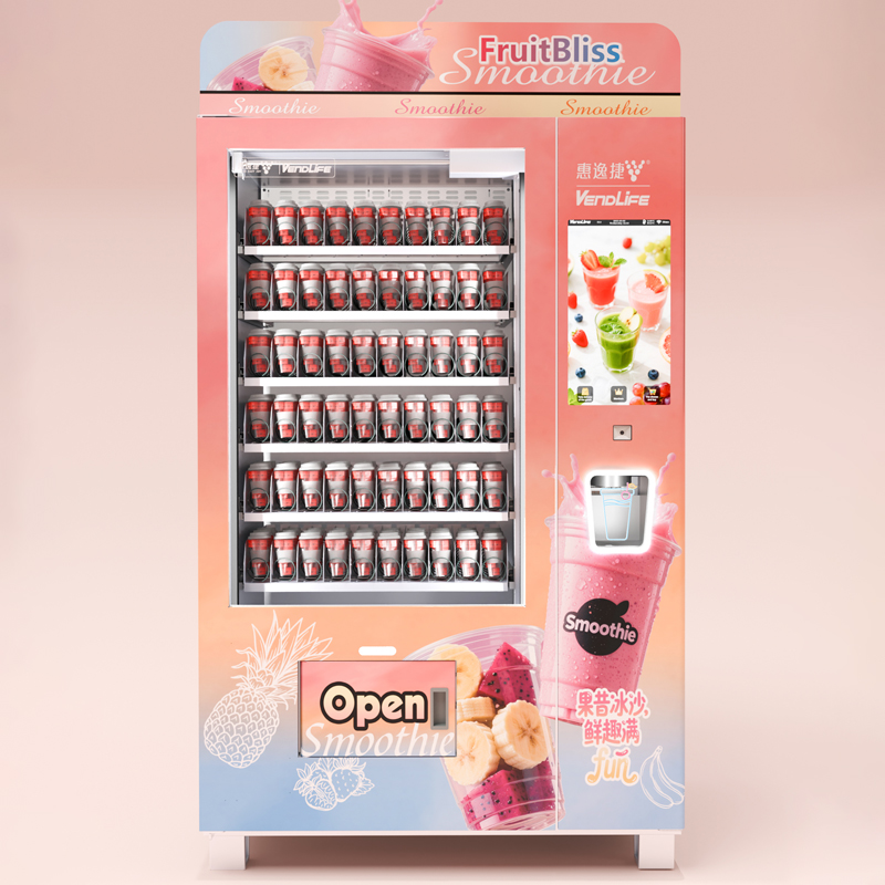 Slushy Machine - ตู้จำหน่ายเครื่องดื่มสมูทตี้ผลไม้แช่แข็งแบบบริการตนเอง Vendlife และตู้จำหน่ายน้ำแข็งไสเย็น