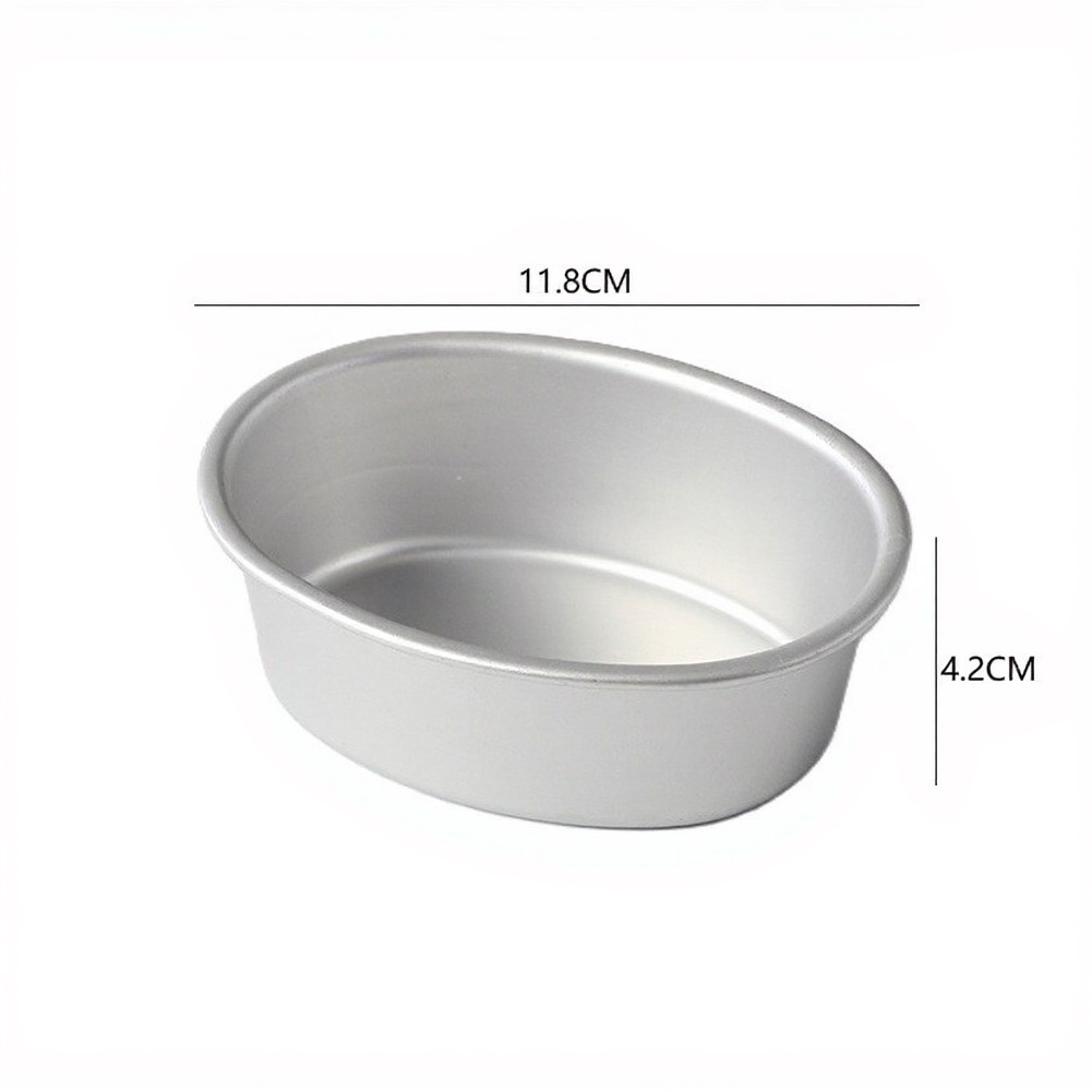 Commercial Kitchen At Home - ชุดแม่พิมพ์ชีสเค้กรูปวงรี 2 ชิ้น ทำจากอลูมิเนียมอัลลอยด์ สำหรับอบที่บ้านหรือใช้ในครัวเชิงพาณิชย์
