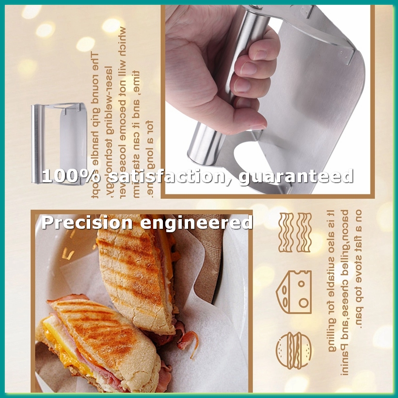 Commercial Kitchen - เครื่องชั่งสเต็ก/เบคอนสแตนเลสสำหรับครัว พร้อมด้ามจับ รุ่น Heavy-Weight Grill Commercial
