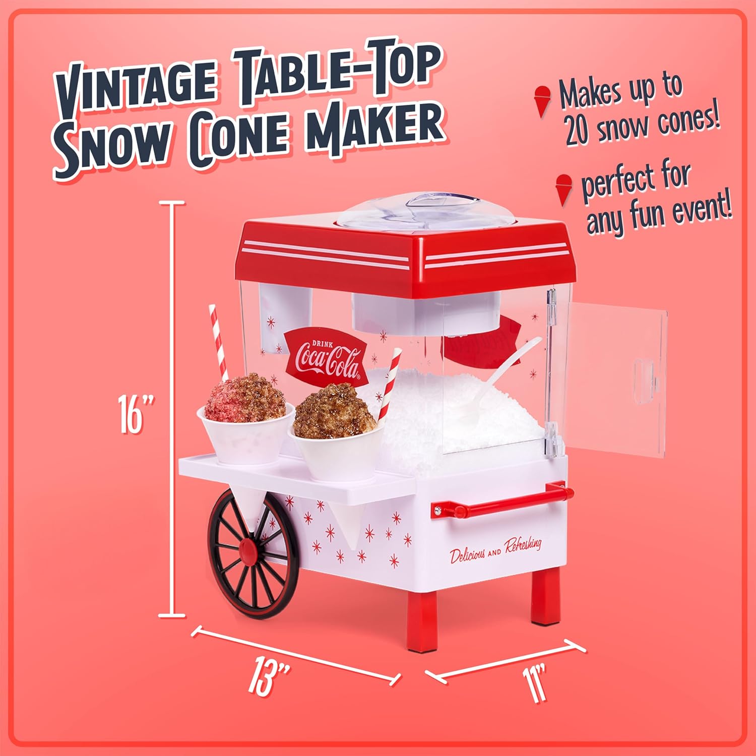 เครื่องทำน้ำแข็งไสโคคา-โคล่า – - Slushy Machine บทวิจารณ์และราคา