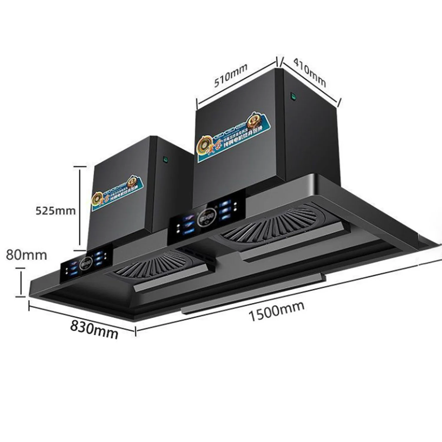 -สําหรับเครื่องดูดควัน OEM ครั - Commercial Kitchen Range Hood บทวิจารณ์และราคา