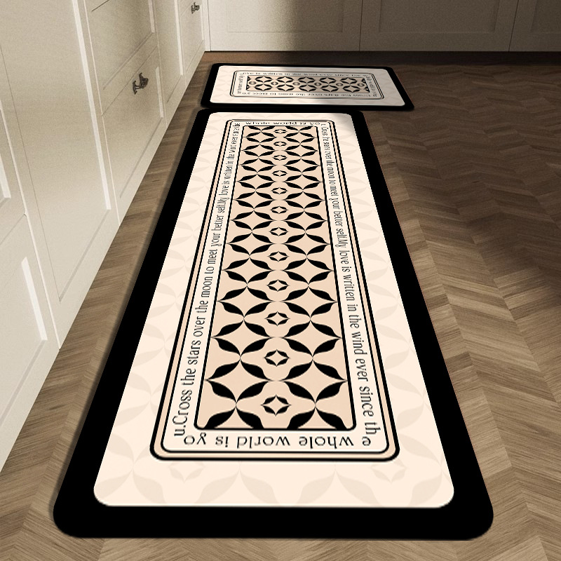 ชุดพรมปูพื้นครัวลายเรขาคณิตสีด - Commercial Kitchen Tile บทวิจารณ์และราคา