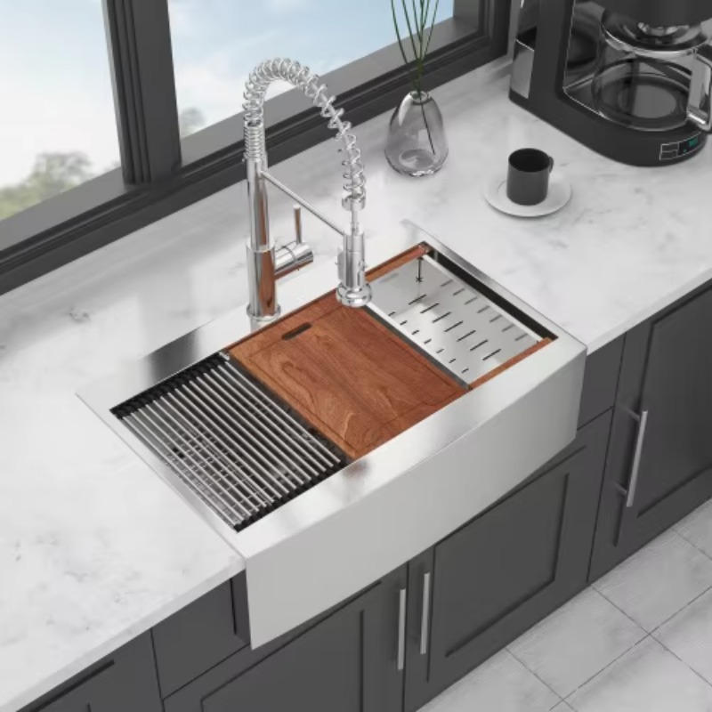 อ่างล้างจานครัวแบบฟาร์มเฮาส์ขน - Commercial Kitchen บทวิจารณ์และราคา