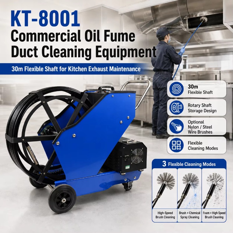 KT-8001 อุปกรณ์ทำความสะอาดท่อด - Commercial Kitchen Maintenance บทวิจารณ์และราคา