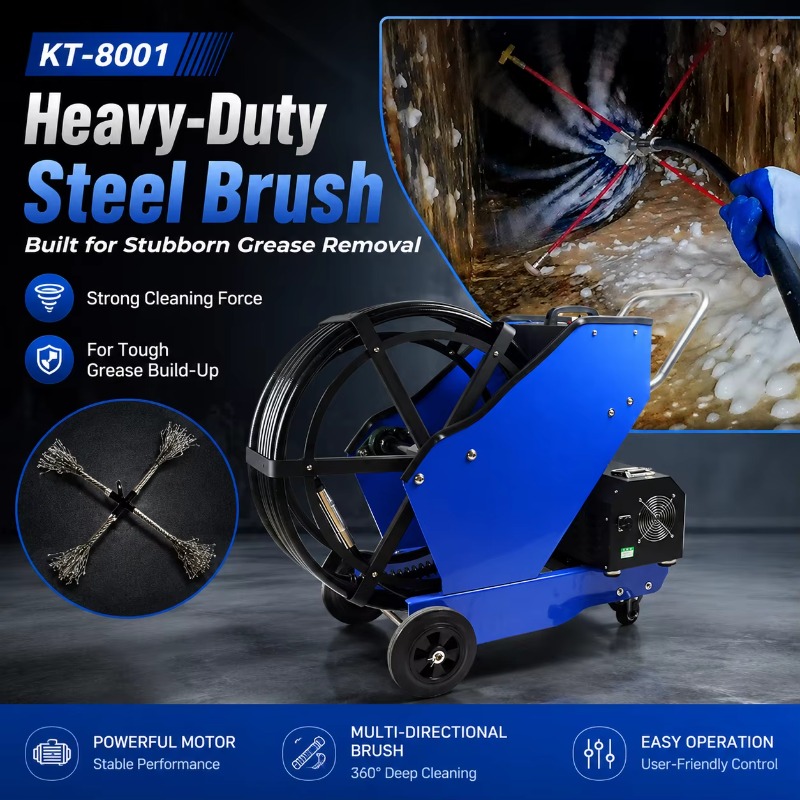 KT-8001 อุปกรณ์ทำความสะอาดท่อด - Commercial Kitchen Maintenance บทวิจารณ์และราคา
