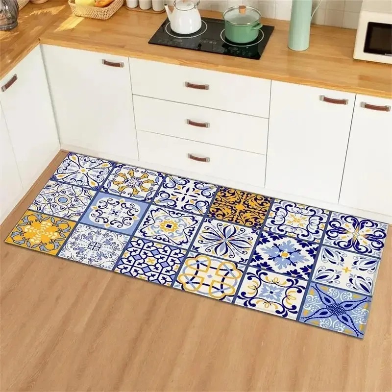 พรมปูพื้นลายกระเบื้องวินเทจสีน - Commercial Kitchen Tile บทวิจารณ์และราคา