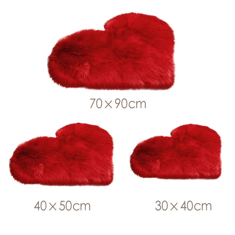 Furry สีทึบหัวใจพรมห้องนอนเบาะ - Commercial Dishwasher Table บทวิจารณ์และราคา