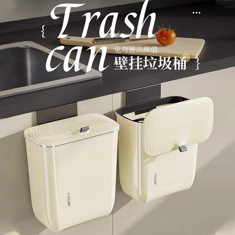 ถังขยะในครัวเรือนพร้อมฝาปิดสำห - Commercial Kitchen Wall Covering บทวิจารณ์และราคา